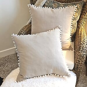 SET of Magnolia Home Organic Cotton Pillow Covers - Set of 2
